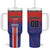 Custom Costa Rica Rugby Tumbler With Handle Ticos Go Champions