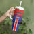 Custom Costa Rica Rugby Tumbler With Handle Ticos Go Champions