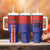 Custom Costa Rica Rugby Tumbler With Handle Ticos Go Champions