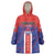Custom Costa Rica Rugby Wearable Blanket Hoodie Ticos Go Champions