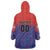 Custom Costa Rica Rugby Wearable Blanket Hoodie Ticos Go Champions