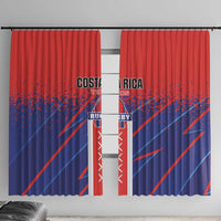 Costa Rica Rugby Window Curtain Ticos Go Champions