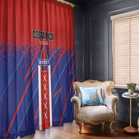 Costa Rica Rugby Window Curtain Ticos Go Champions