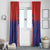 Costa Rica Rugby Window Curtain Ticos Go Champions