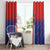 Costa Rica Rugby Window Curtain Ticos Go Champions