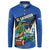 Custom El Salvador Rugby Button Sweatshirt Los Torogoces Go Champions