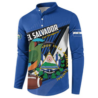 Custom El Salvador Rugby Button Sweatshirt Los Torogoces Go Champions