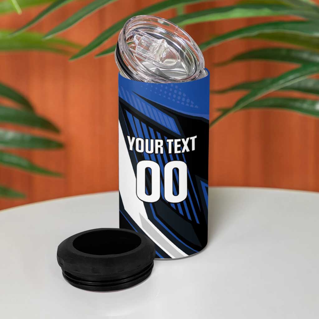 Custom El Salvador Rugby 4 in 1 Can Cooler Tumbler Los Torogoces Go Champions