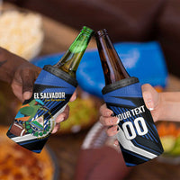Custom El Salvador Rugby 4 in 1 Can Cooler Tumbler Los Torogoces Go Champions