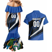 Custom El Salvador Rugby Couples Matching Mermaid Dress and Hawaiian Shirt Los Torogoces Go Champions