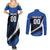 Custom El Salvador Rugby Couples Matching Summer Maxi Dress and Long Sleeve Button Shirt Los Torogoces Go Champions