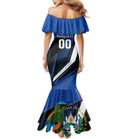 Custom El Salvador Rugby Family Matching Mermaid Dress and Hawaiian Shirt Los Torogoces Go Champions