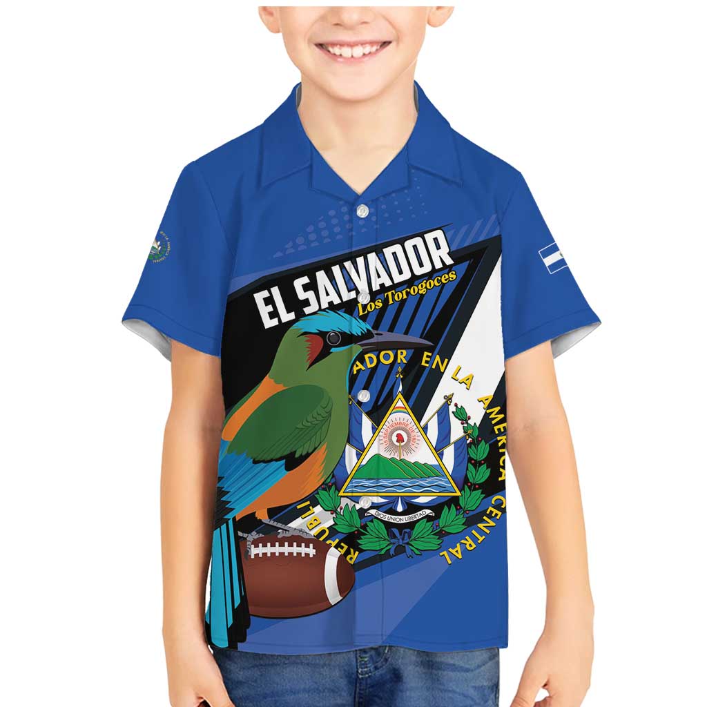 Custom El Salvador Rugby Family Matching Mermaid Dress and Hawaiian Shirt Los Torogoces Go Champions