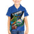 Custom El Salvador Rugby Family Matching Off Shoulder Short Dress and Hawaiian Shirt Los Torogoces Go Champions
