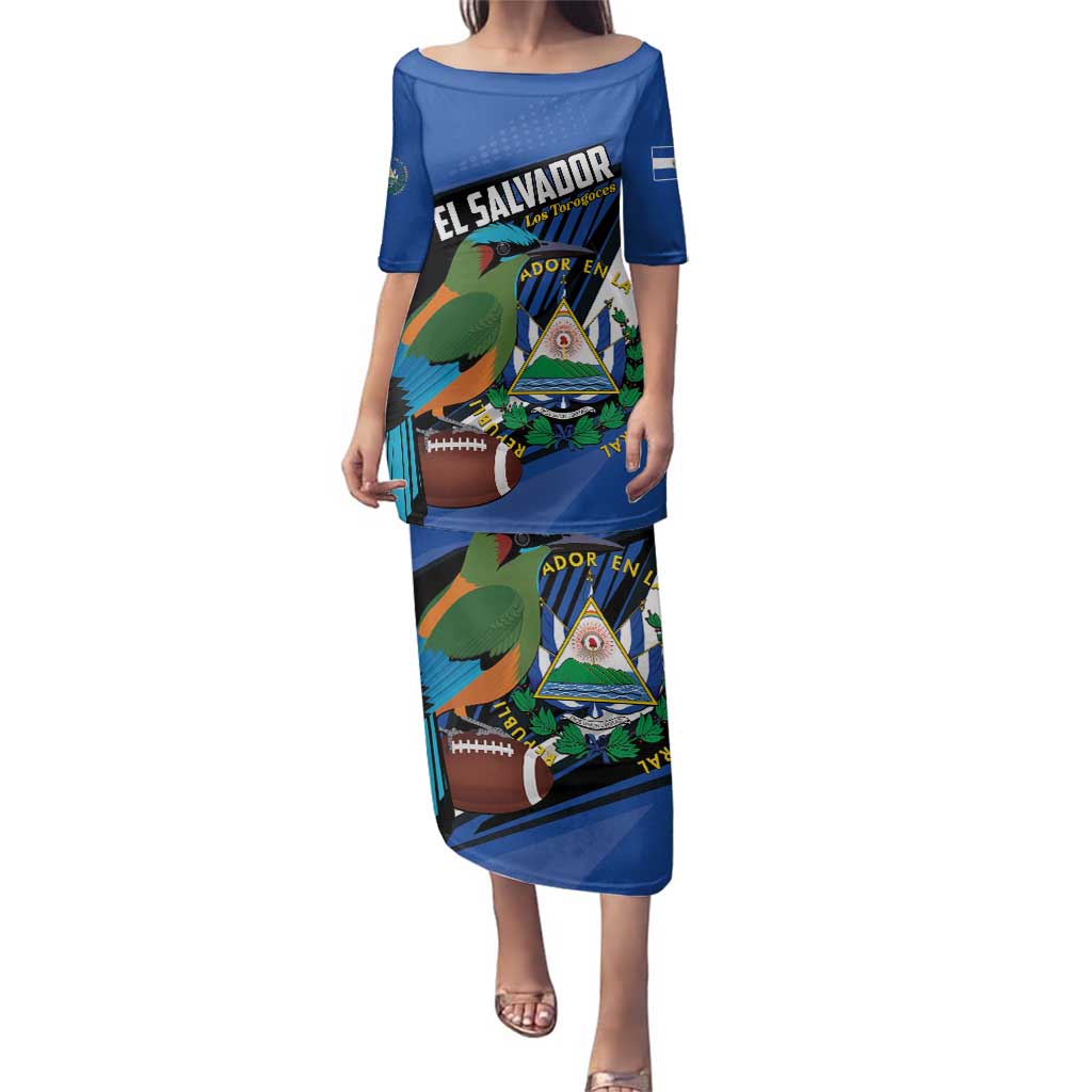 Custom El Salvador Rugby Family Matching Puletasi and Hawaiian Shirt Los Torogoces Go Champions