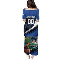 Custom El Salvador Rugby Family Matching Puletasi and Hawaiian Shirt Los Torogoces Go Champions