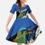 Custom El Salvador Rugby Family Matching Tank Maxi Dress and Hawaiian Shirt Los Torogoces Go Champions