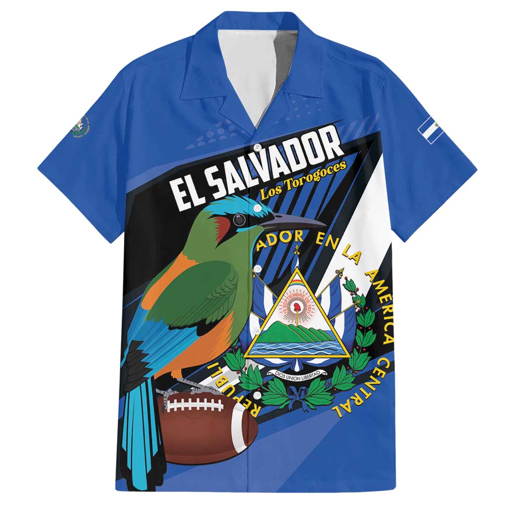 Custom El Salvador Rugby Hawaiian Shirt Los Torogoces Go Champions