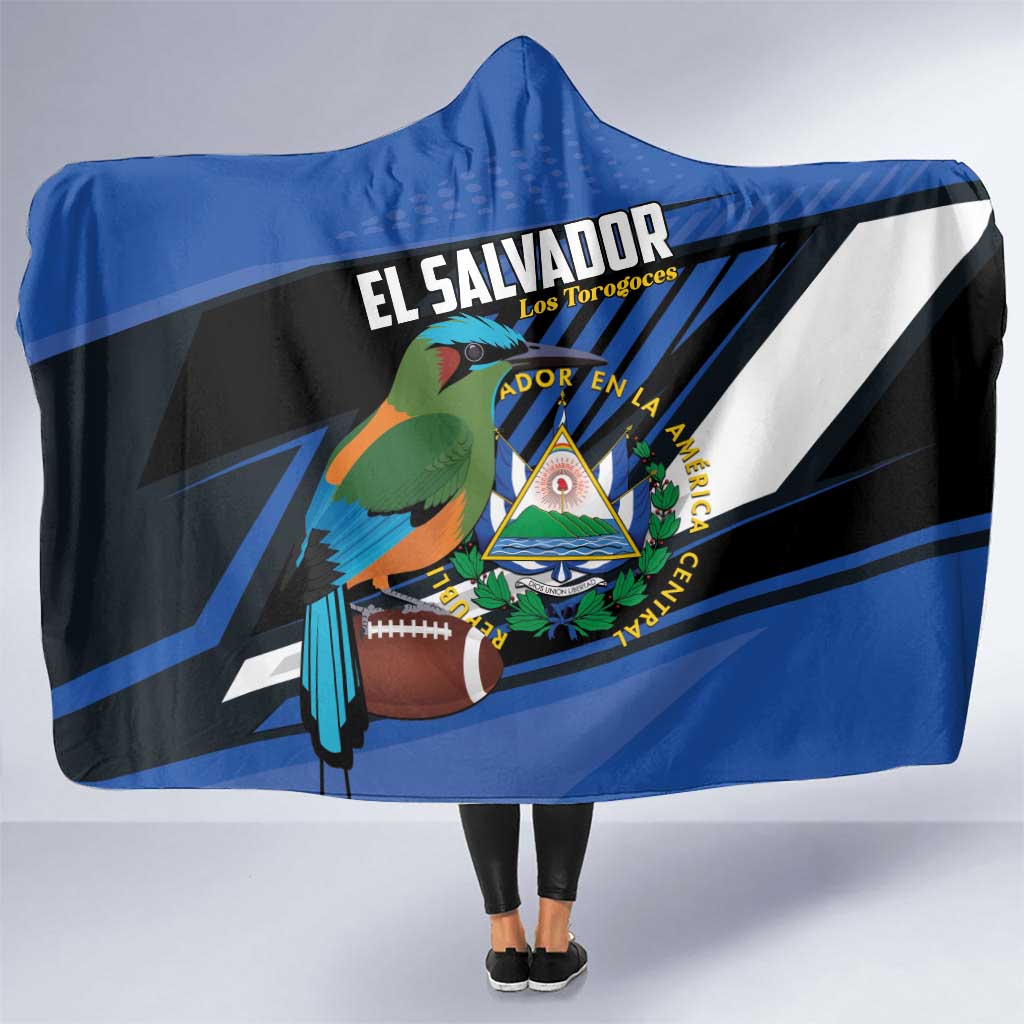 El Salvador Rugby Hooded Blanket Los Torogoces Go Champions