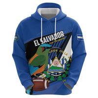 Custom El Salvador Rugby Hoodie Los Torogoces Go Champions