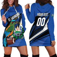 Custom El Salvador Rugby Hoodie Dress Los Torogoces Go Champions