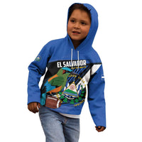 Custom El Salvador Rugby Kid Hoodie Los Torogoces Go Champions
