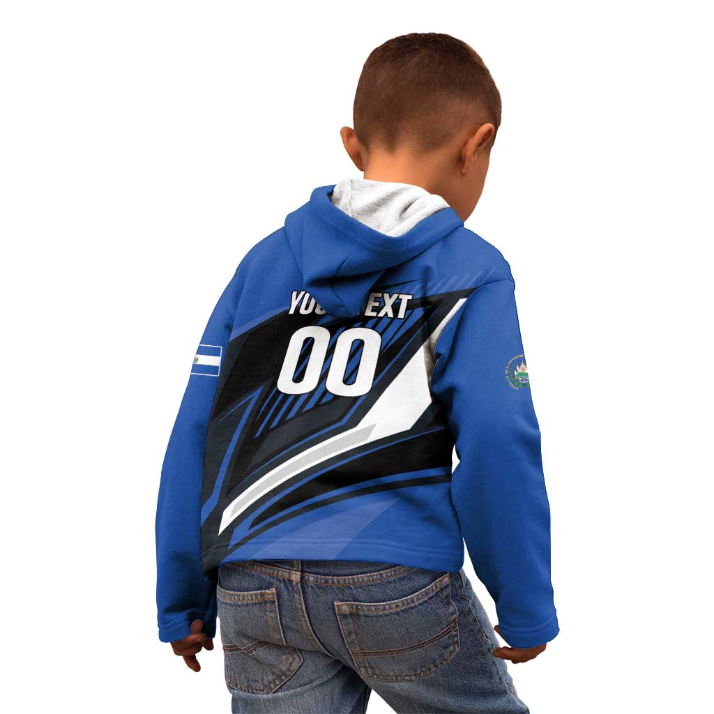 Custom El Salvador Rugby Kid Hoodie Los Torogoces Go Champions