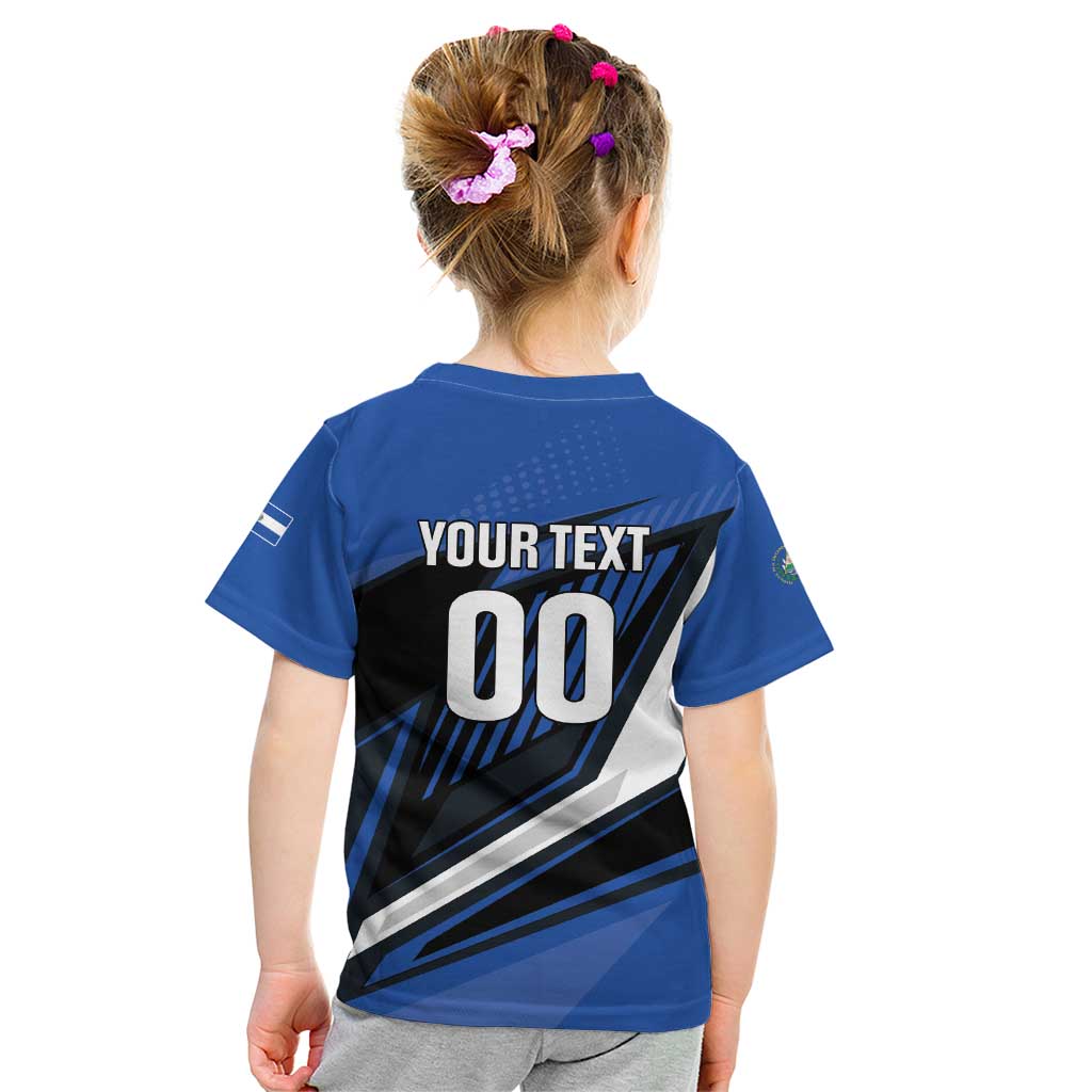 Custom El Salvador Rugby Kid T Shirt Los Torogoces Go Champions