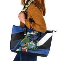 El Salvador Rugby Leather Tote Bag Los Torogoces Go Champions
