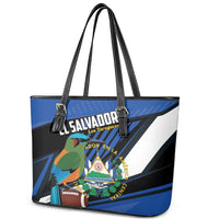 El Salvador Rugby Leather Tote Bag Los Torogoces Go Champions