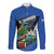Custom El Salvador Rugby Long Sleeve Button Shirt Los Torogoces Go Champions