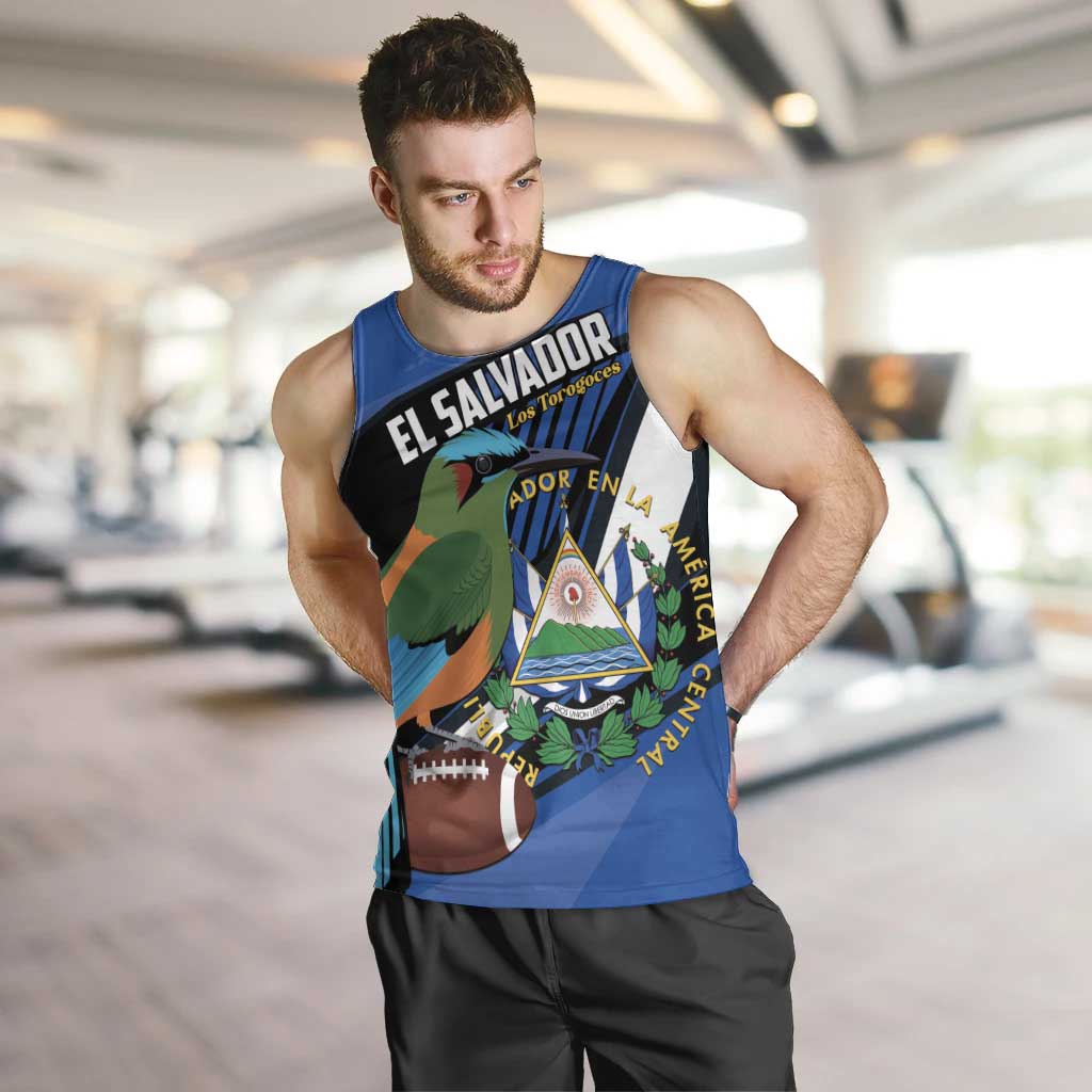 Custom El Salvador Rugby Men Tank Top Los Torogoces Go Champions