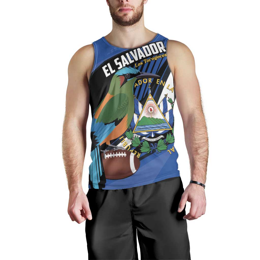 Custom El Salvador Rugby Men Tank Top Los Torogoces Go Champions