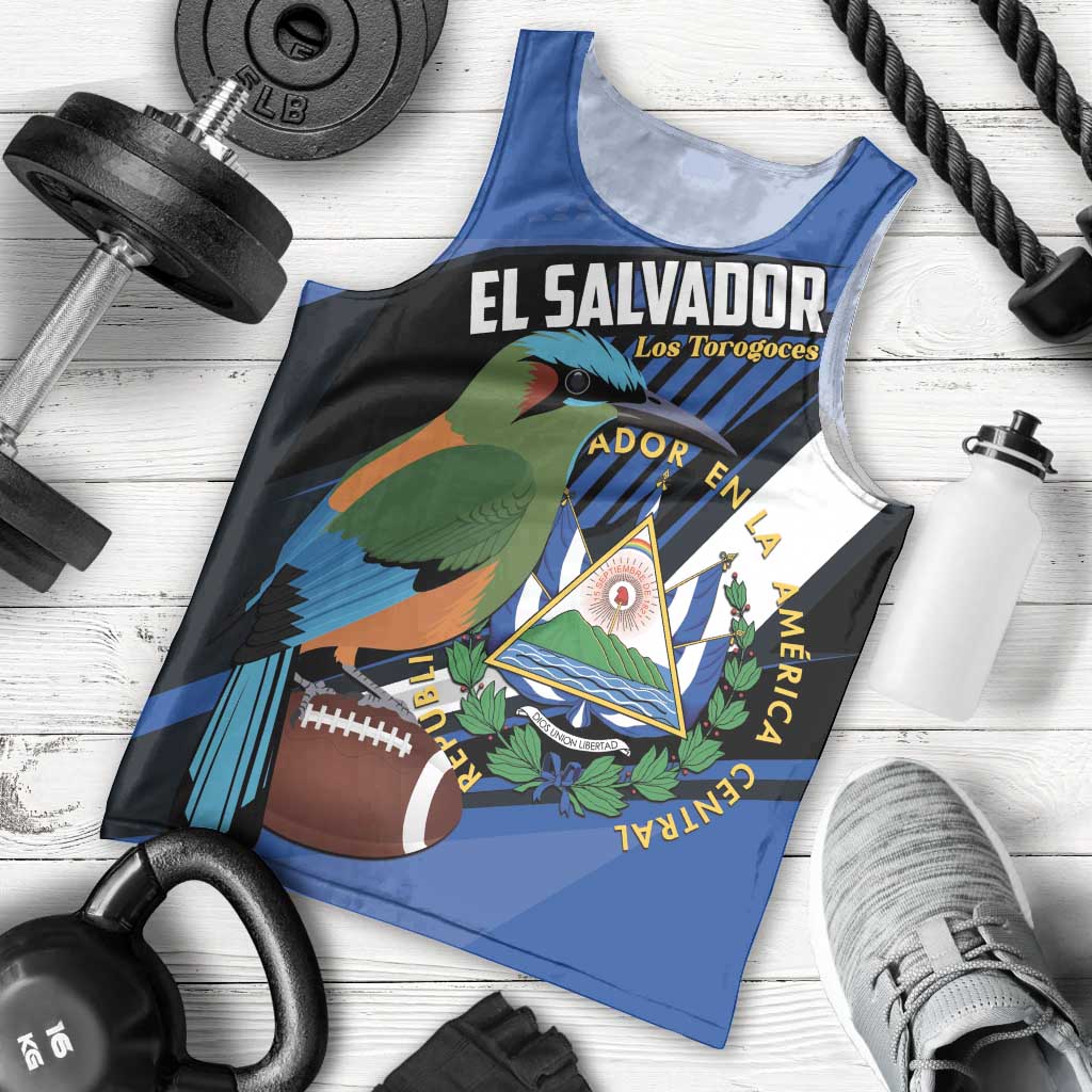 Custom El Salvador Rugby Men Tank Top Los Torogoces Go Champions