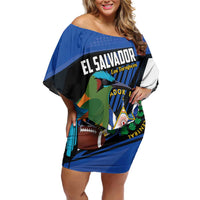Custom El Salvador Rugby Off Shoulder Short Dress Los Torogoces Go Champions