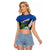 Custom El Salvador Rugby Raglan Cropped T Shirt Los Torogoces Go Champions