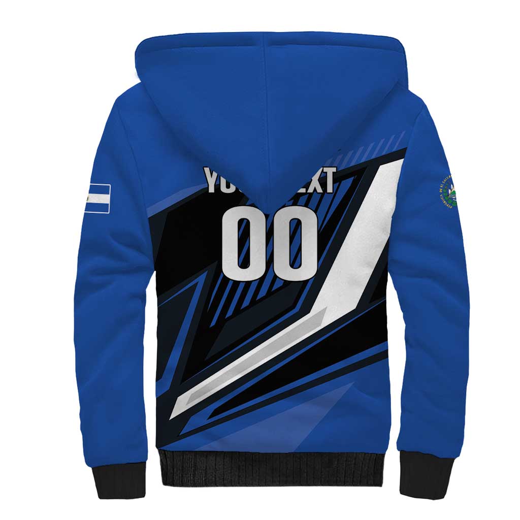 Custom El Salvador Rugby Sherpa Hoodie Los Torogoces Go Champions