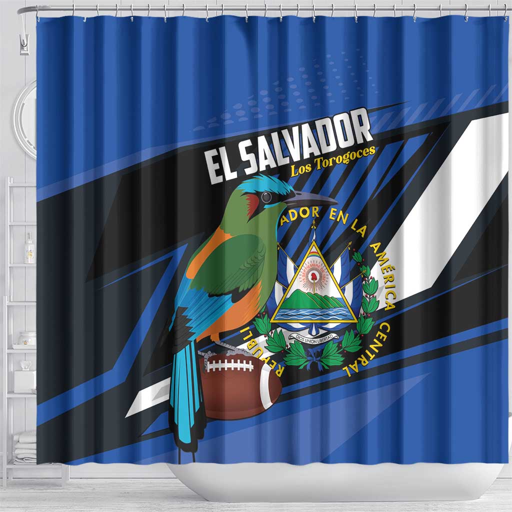 El Salvador Rugby Shower Curtain Los Torogoces Go Champions