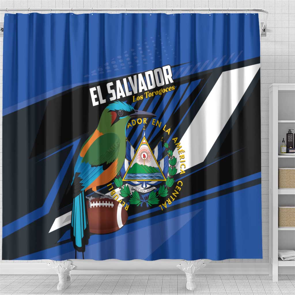 El Salvador Rugby Shower Curtain Los Torogoces Go Champions