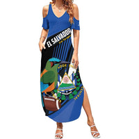 Custom El Salvador Rugby Summer Maxi Dress Los Torogoces Go Champions