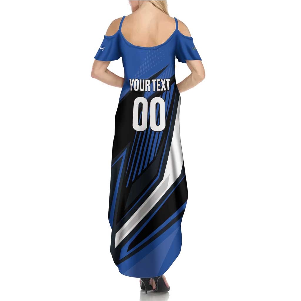 Custom El Salvador Rugby Summer Maxi Dress Los Torogoces Go Champions