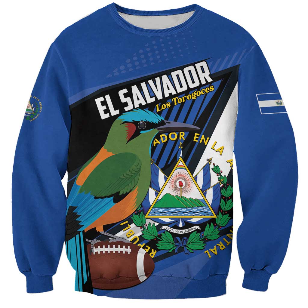 Custom El Salvador Rugby Sweatshirt Los Torogoces Go Champions
