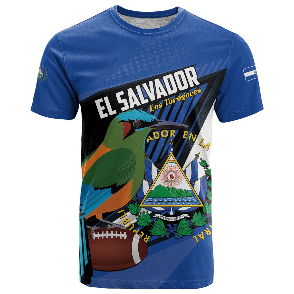 Custom El Salvador Rugby T Shirt Los Torogoces Go Champions