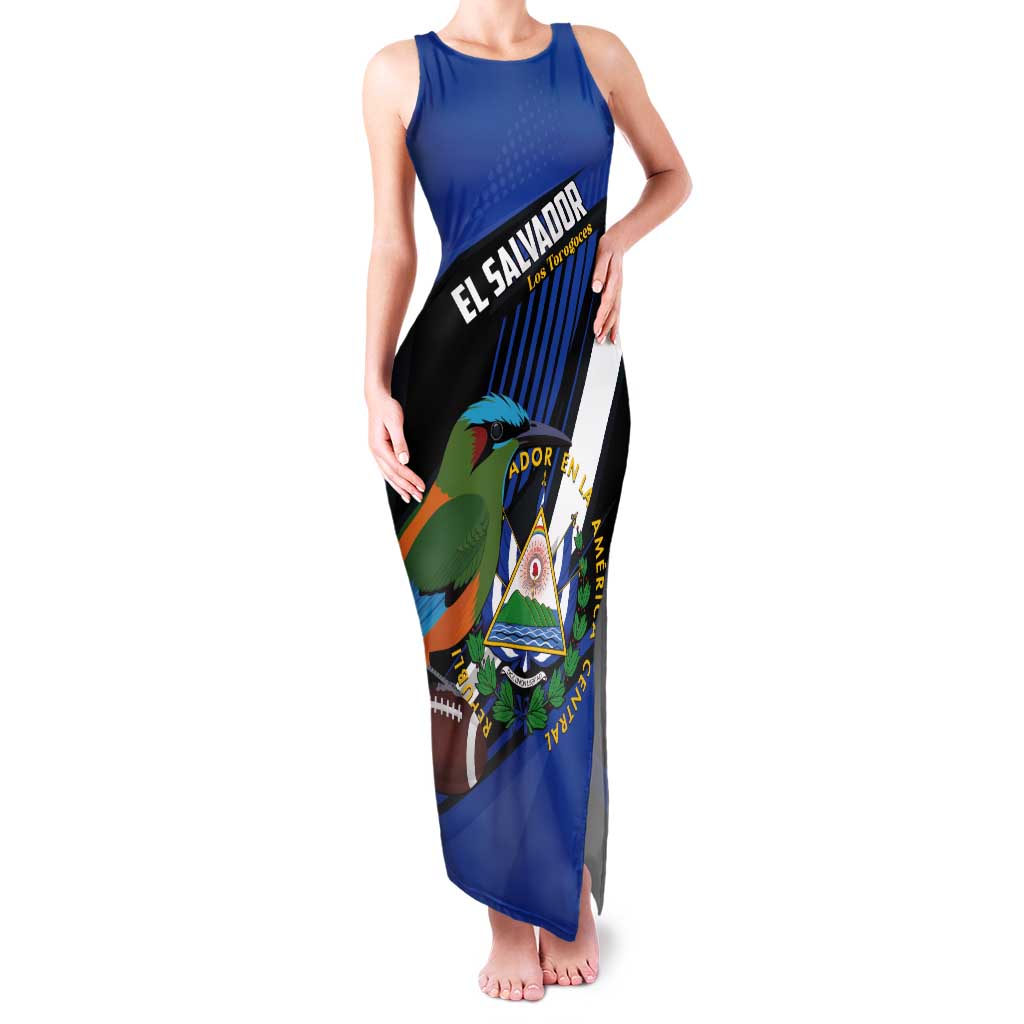 Custom El Salvador Rugby Tank Maxi Dress Los Torogoces Go Champions