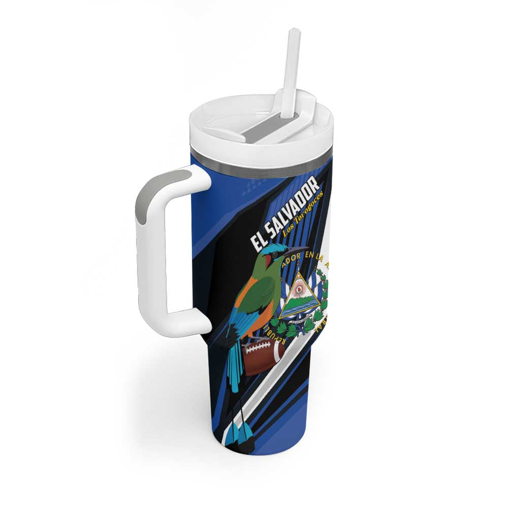 Custom El Salvador Rugby Tumbler With Handle Los Torogoces Go Champions