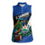 Custom El Salvador Rugby Women Sleeveless Polo Shirt Los Torogoces Go Champions