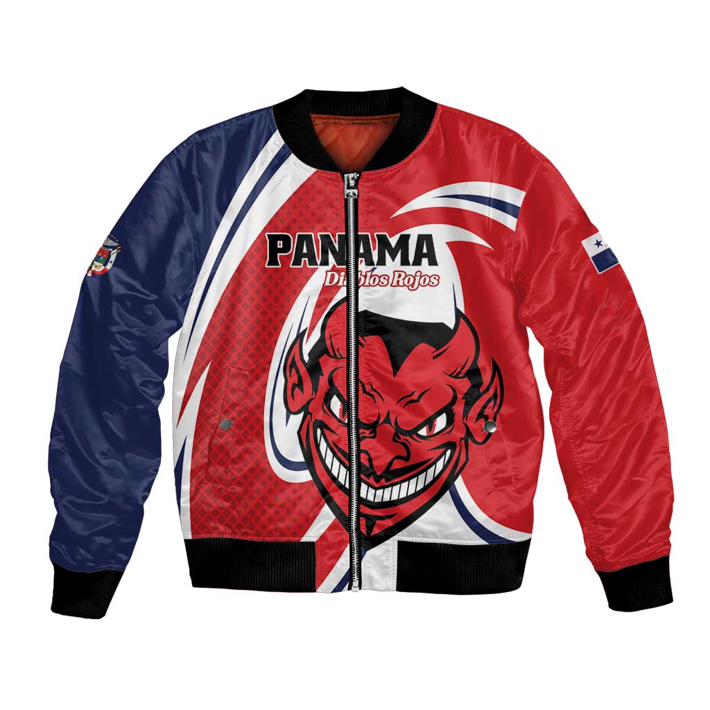 Custom Panama Rugby Bomber Jacket Diablos Rojos Go Champions