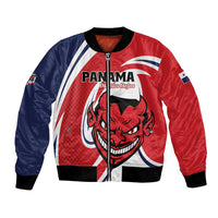 Custom Panama Rugby Bomber Jacket Diablos Rojos Go Champions