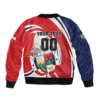 Custom Panama Rugby Bomber Jacket Diablos Rojos Go Champions
