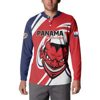 Custom Panama Rugby Button Sweatshirt Diablos Rojos Go Champions